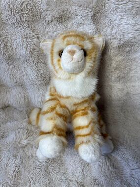 Douglas Cuddle Toy Plush Peach Tubby Stuffed Animal Honey Tan Kitty Kitten Cat